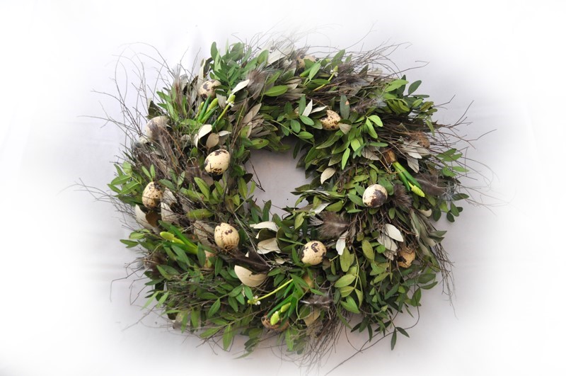 Bloemschikken Paaskrans