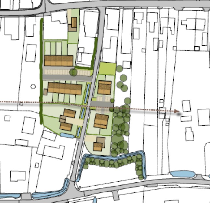 Nieuwbouwplan Straatje