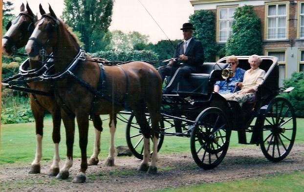 Rosa en Wim in de koets
