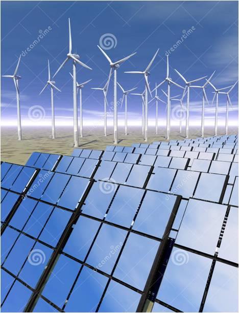 Zon en wind